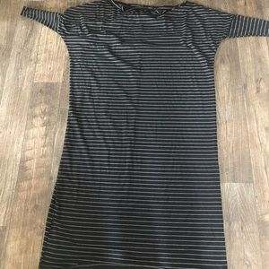 Striped Caftan Maxi Dress— floor length